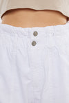 High Rise Paperbag Shorts