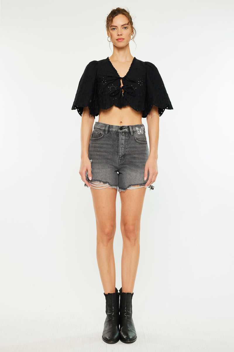 Ariya Ultra High Rise 90's Boyfriend Shorts - Official Kancan USA