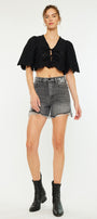 Ariya Ultra High Rise 90's Boyfriend Shorts - Official Kancan USA