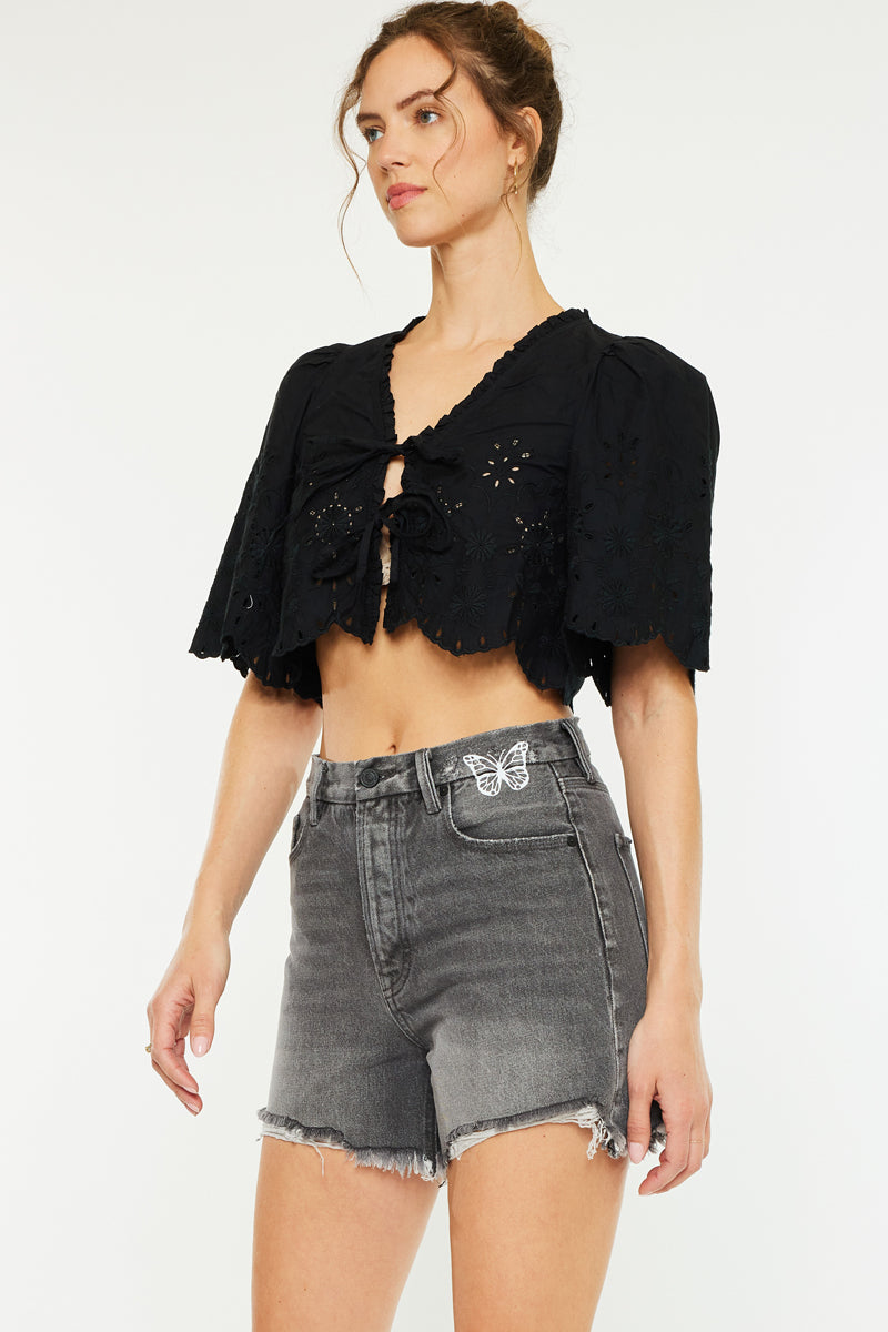 Ariya Ultra High Rise 90's Boyfriend Shorts - Official Kancan USA