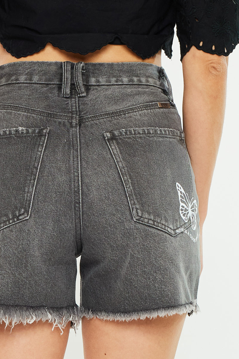 Ariya Ultra High Rise 90's Boyfriend Shorts - Official Kancan USA