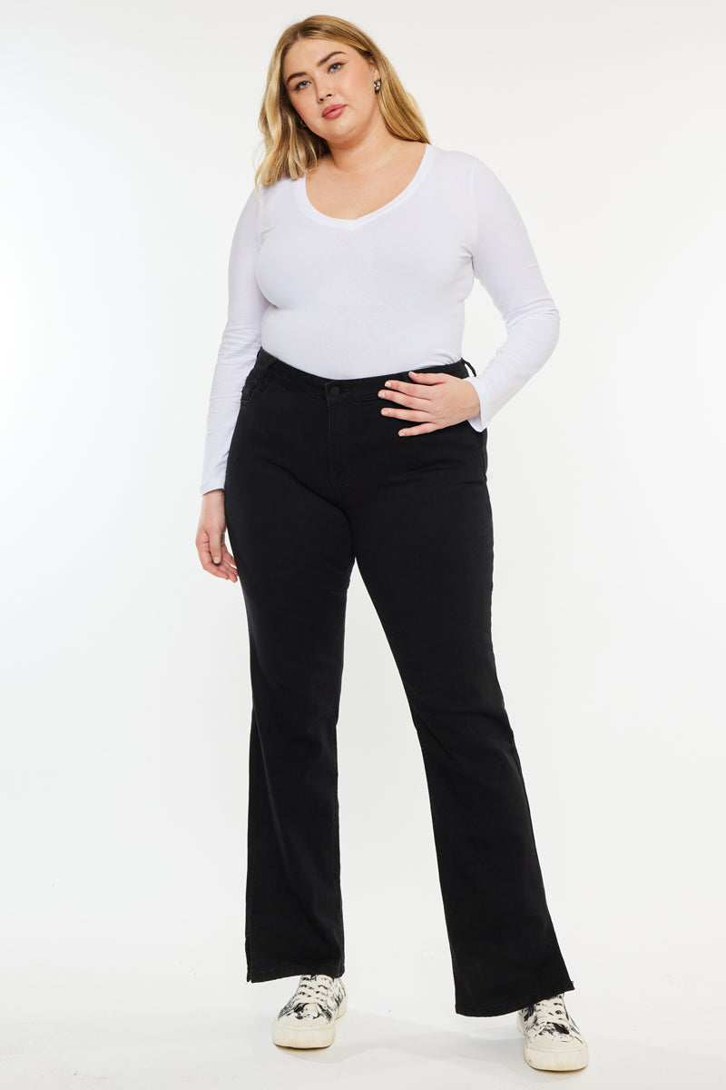 Erin Mid Rise Bootcut Jeans (Plus Size) – Kancan USA