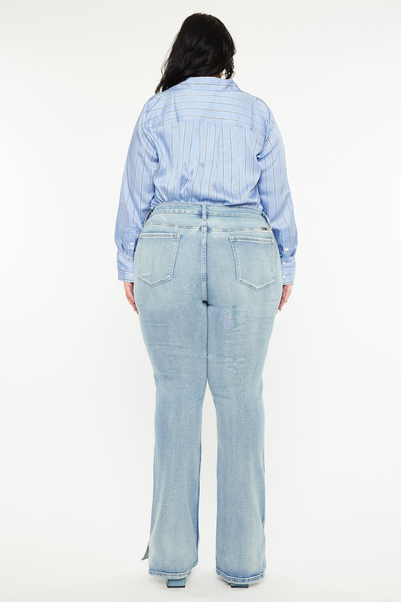 Doreen Mid Rise Y2K Bootcut Jeans (Plus Size) - Official Kancan USA