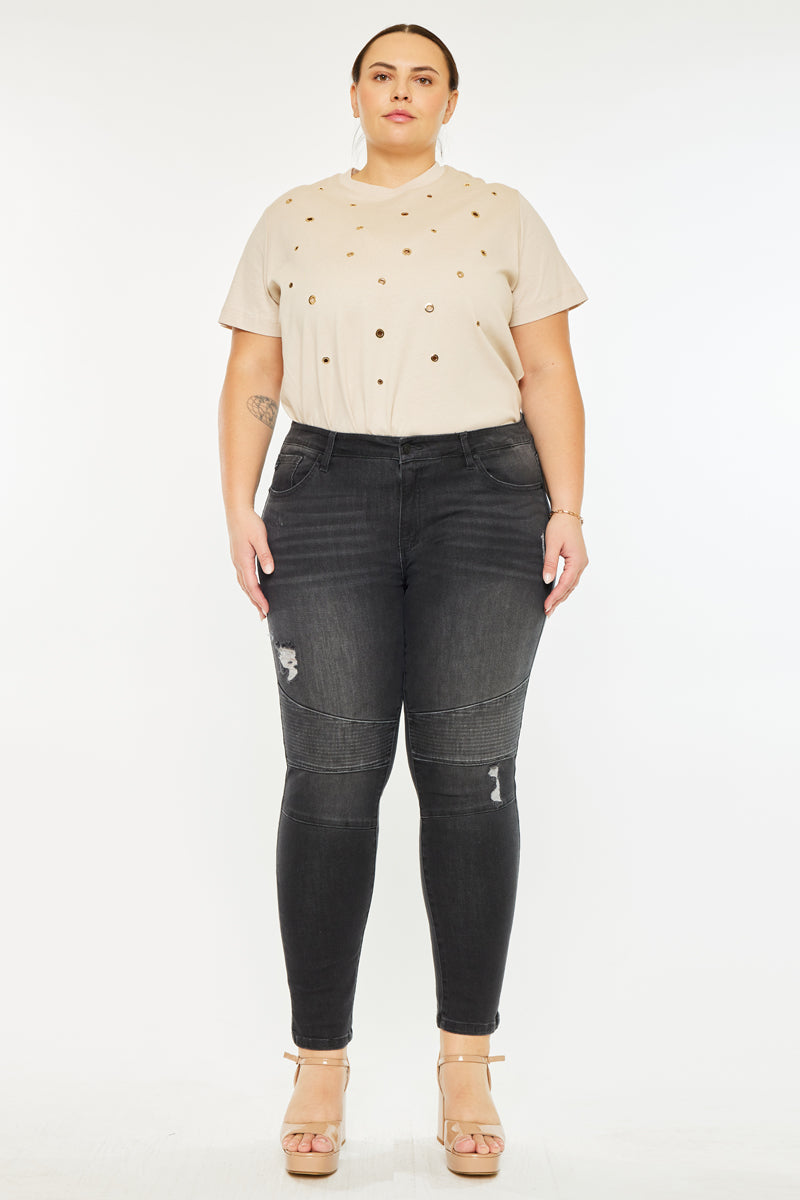 Wynne Low Rise Ankle Skinny Jeans- Plus - Official Kancan USA