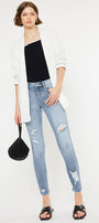 Eden Mid Rise Ankle Skinny Jeans - Official Kancan USA