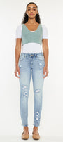 Kaleigh Mid Rise Ankle Skinny Jeans - Official Kancan USA