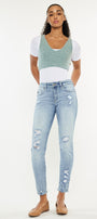 Kaleigh Mid Rise Ankle Skinny Jeans - Official Kancan USA