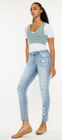 Kaleigh Mid Rise Ankle Skinny Jeans - Official Kancan USA