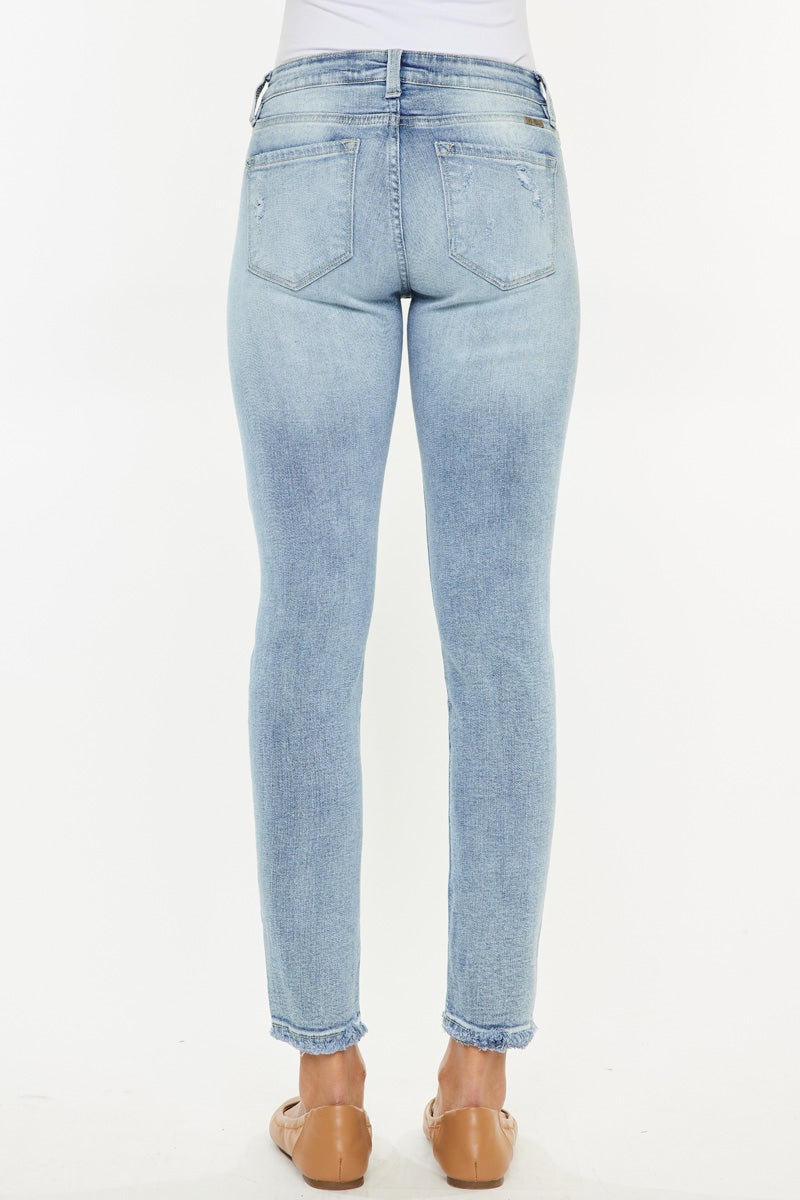 Kaleigh Mid Rise Ankle Skinny Jeans - Official Kancan USA