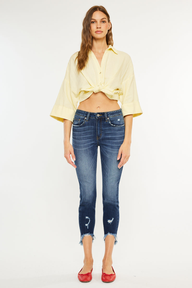 Christina High Rise Ankle Skinny Jeans - Official Kancan USA