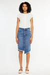 Florentine Mid Rise Asymmetrical Midi Skirt - Official Kancan USA