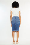 Florentine Mid Rise Asymmetrical Midi Skirt - Official Kancan USA