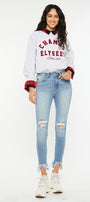 Delilah High Rise Ankle Skinny Jeans - Official Kancan USA