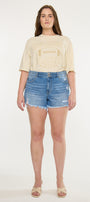 Adelia High Rise Mom Shorts (Plus Size) - Official Kancan USA
