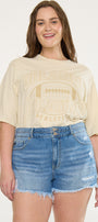 Adelia High Rise Mom Shorts (Plus Size)