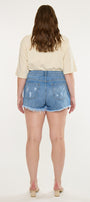 Adelia High Rise Mom Shorts (Plus Size) - Official Kancan USA