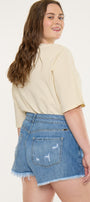 Adelia High Rise Mom Shorts (Plus Size) - Official Kancan USA