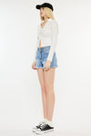 Farah High Rise Mom Shorts - Official Kancan USA
