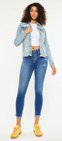 Kate Mid Rise Ankle Skinny Jeans - Official Kancan USA