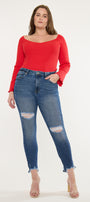 Bunny High Rise Ankle Skinny (Plus Size)