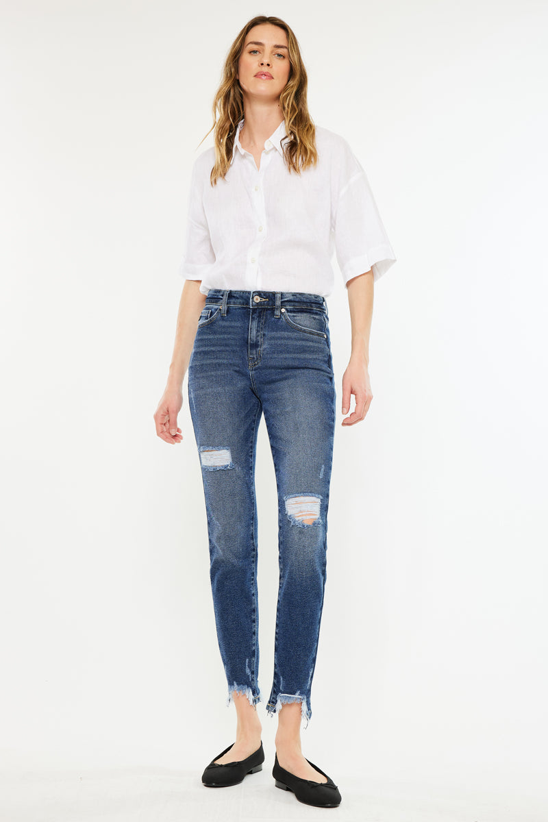 Declan High Rise Ankle Skinny Jeans - Official Kancan USA