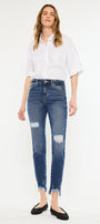 Declan High Rise Ankle Skinny Jeans - Official Kancan USA