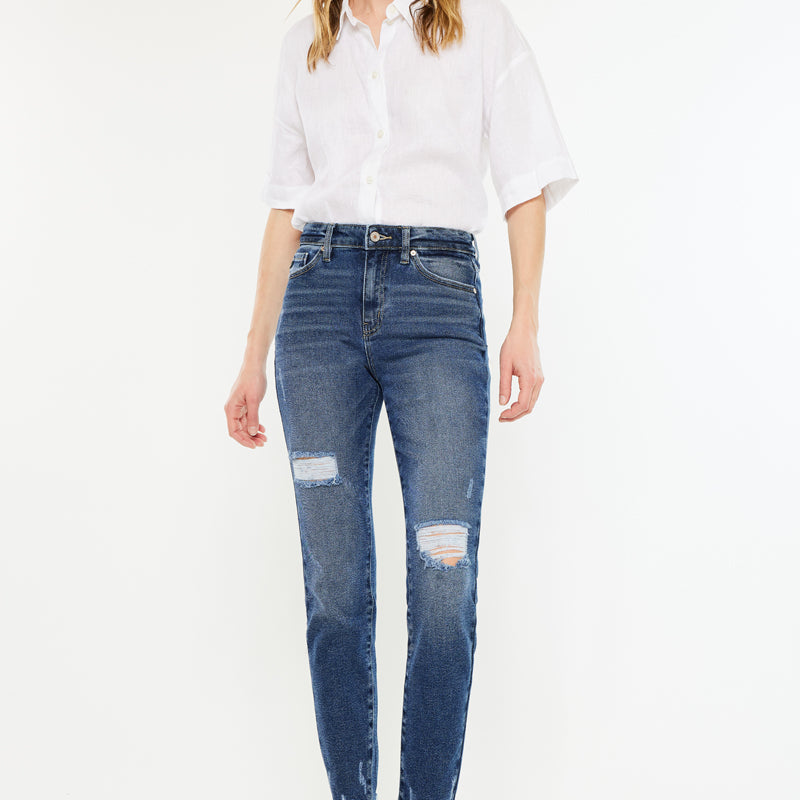 Declan High Rise Ankle Skinny Jeans - Official Kancan USA