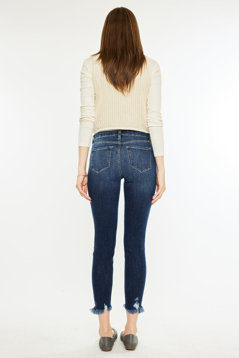 Winston High Rise Cropped Skinny Jeans - Official Kancan USA