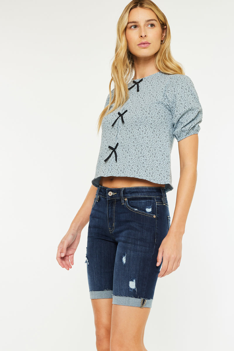 Kimm Mid Rise Bermuda Shorts - Official Kancan USA