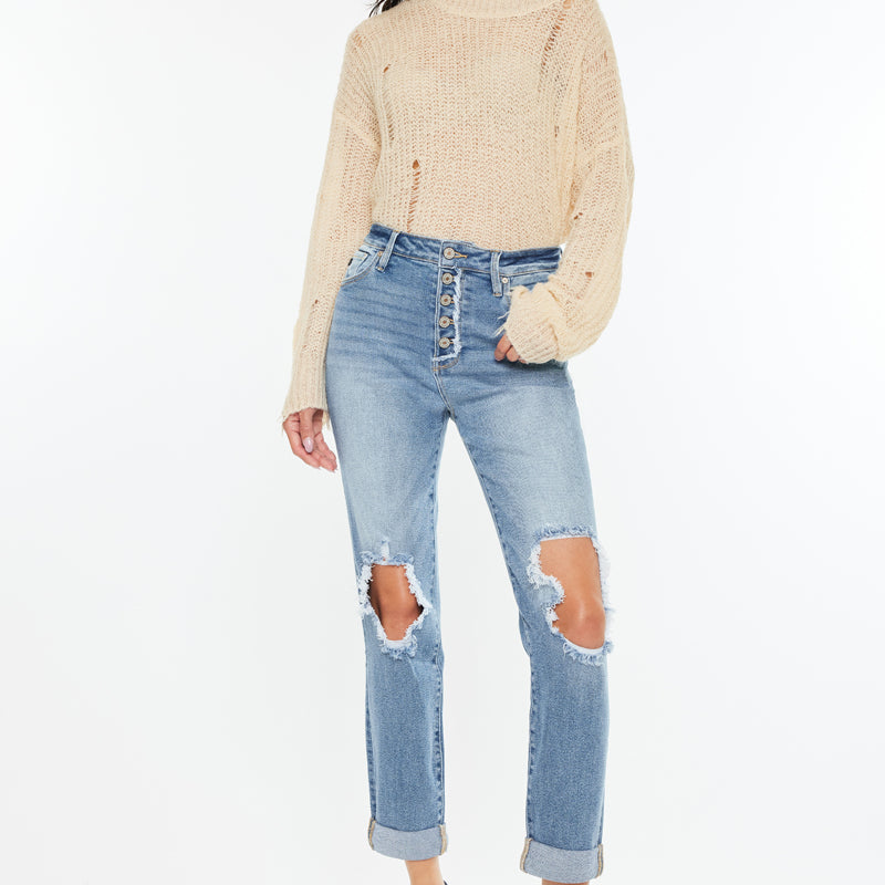 Tove Ultra High Rise Mom Jeans - Official Kancan USA