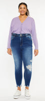 Haydee High Rise Ankle Skinny Jeans (Plus Size) - Official Kancan USA
