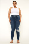 Haydee High Rise Ankle Skinny Jeans (Plus Size) - Official Kancan USA