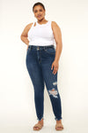 Haydee High Rise Ankle Skinny Jeans (Plus Size) - Official Kancan USA