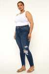 Haydee High Rise Ankle Skinny Jeans (Plus Size) - Official Kancan USA