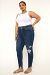 Haydee High Rise Ankle Skinny Jeans (Plus Size) - Official Kancan USA