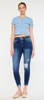Gloria High Rise Ankle Skinny Jeans - Official Kancan USA