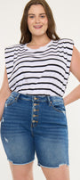 Tammy Ultra High Rise Bermuda Shorts (Plus Size)