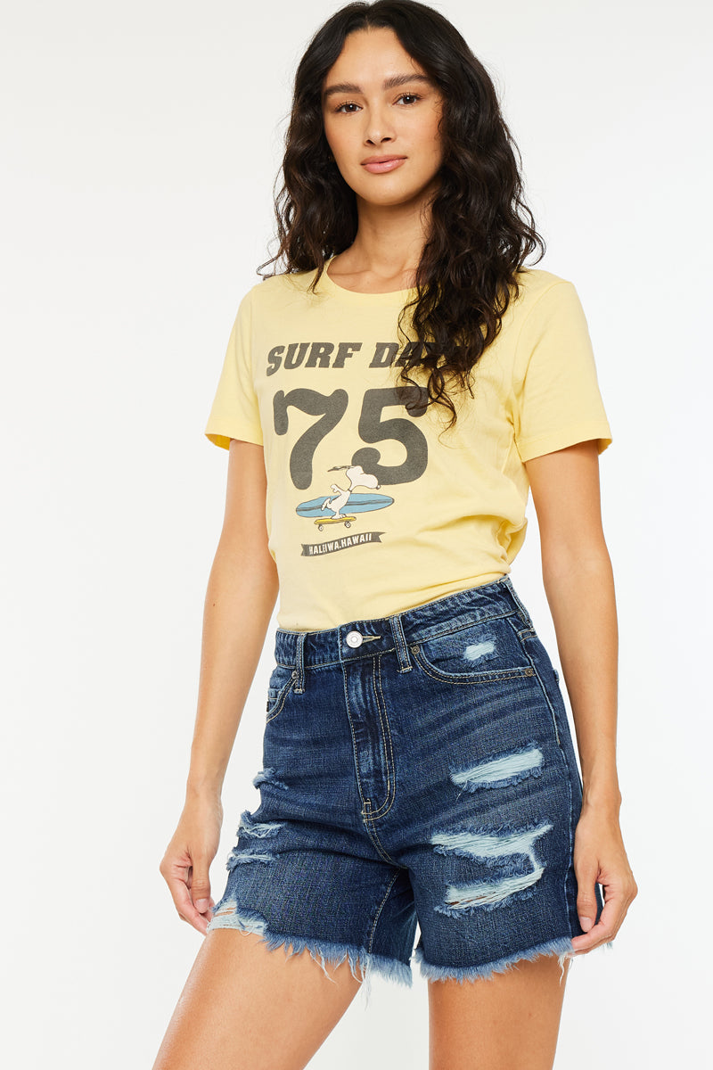 Jansen Ultra High Rise Boyfriend Shorts - Official Kancan USA