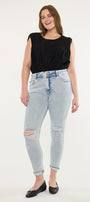 Kendall High Rise Ankle Skinny Jeans (Plus Size)
