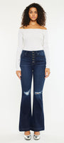 Dixie Ultra High Rise Flare Jeans (Petite) - Official Kancan USA