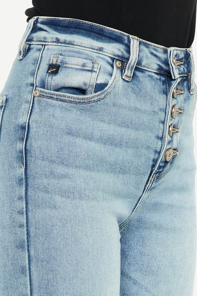 Dixie Ultra High Rise Flare Jeans (Petite) - Official Kancan USA