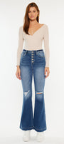 Dixie Ultra High Rise Flare Jeans (Petite) - Official Kancan USA