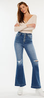 Dixie Ultra High Rise Flare Jeans (Petite) - Official Kancan USA