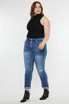 Klover Mid Rise Slim Straight Leg Jeans (Plus Size) - Official Kancan USA