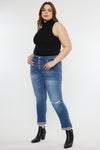 Klover Mid Rise Slim Straight Leg Jeans (Plus Size) - Official Kancan USA