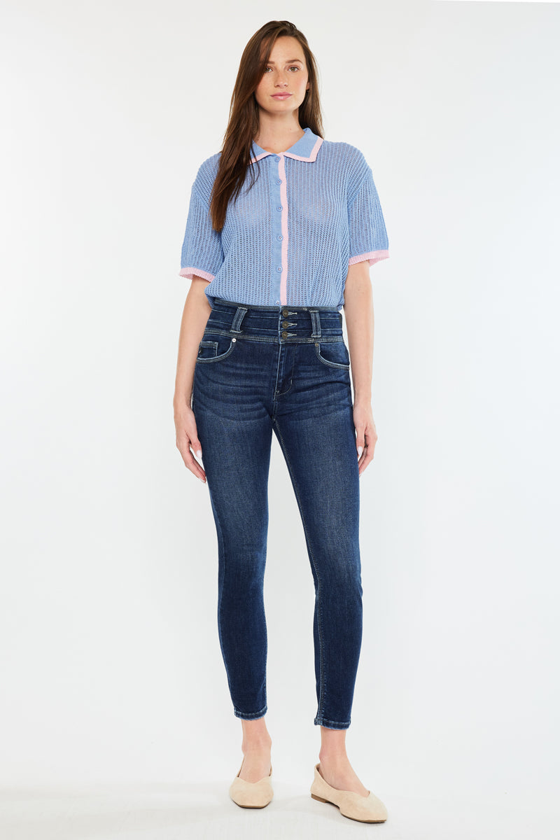 Alexandria High Rise Super Skinny Jeans - Official Kancan USA