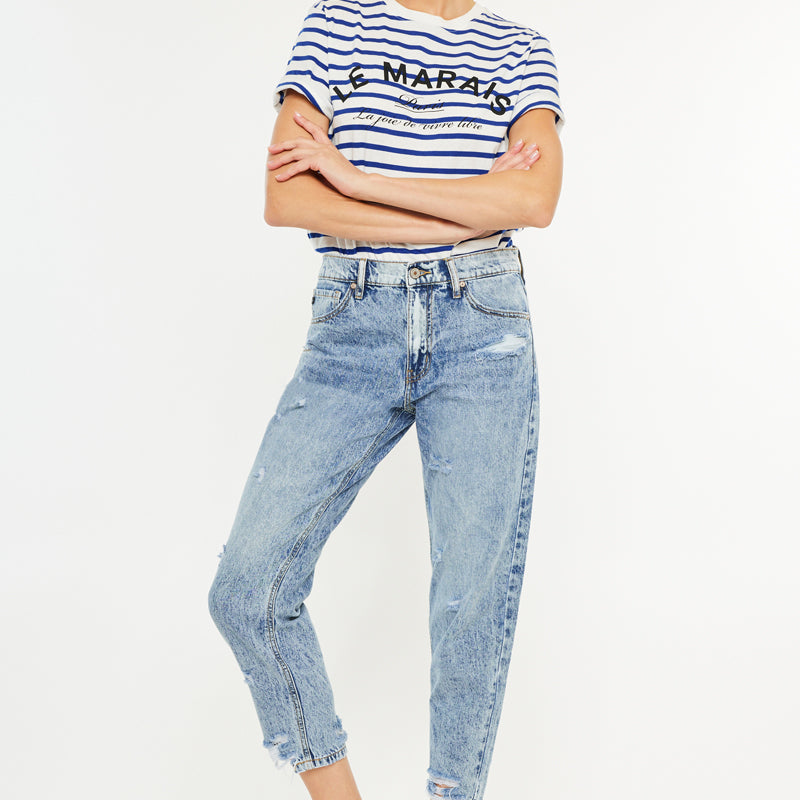 Harvey Ultra High Rise Mom Jeans - Official Kancan USA