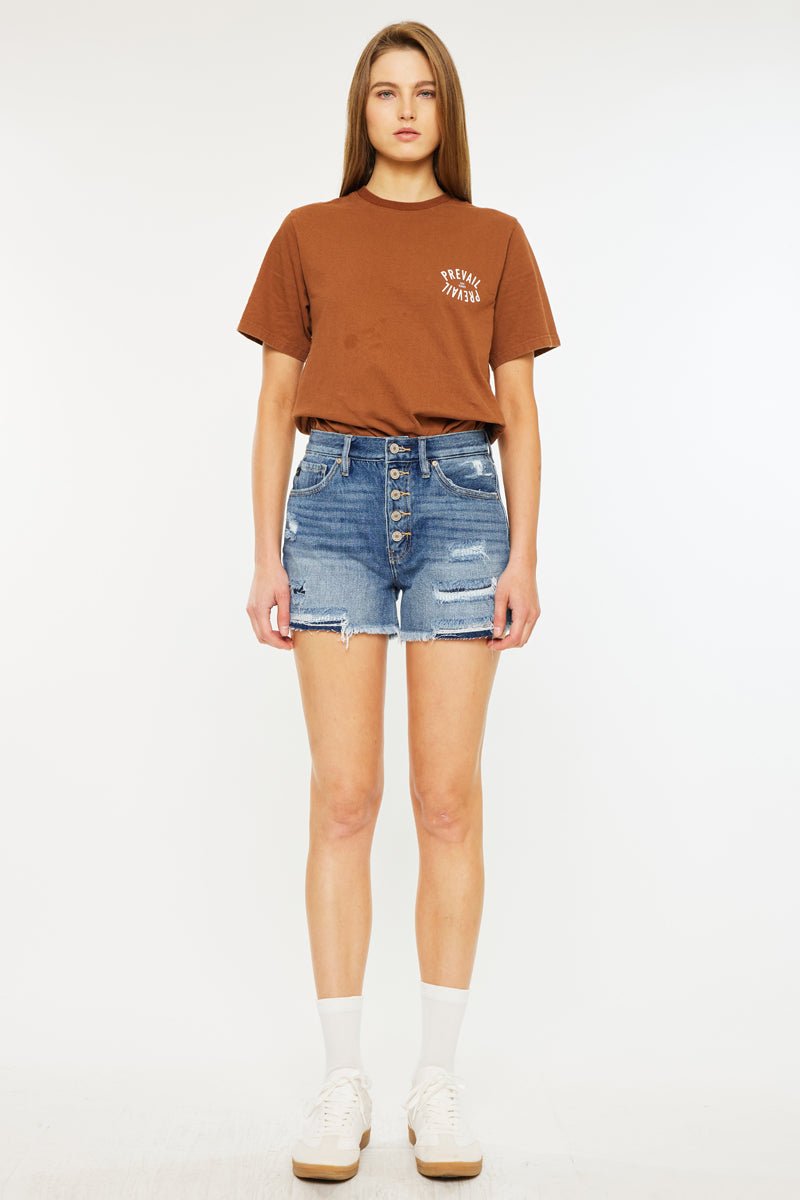 Krissy Ultra High Rise Mom Shorts - Official Kancan USA