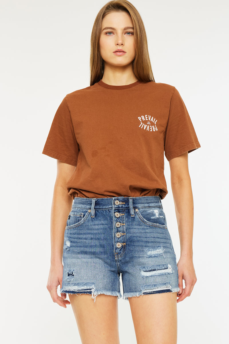 Krissy Ultra High Rise Mom Shorts - Official Kancan USA