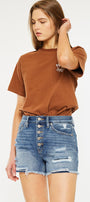 Krissy Ultra High Rise Mom Shorts - Official Kancan USA